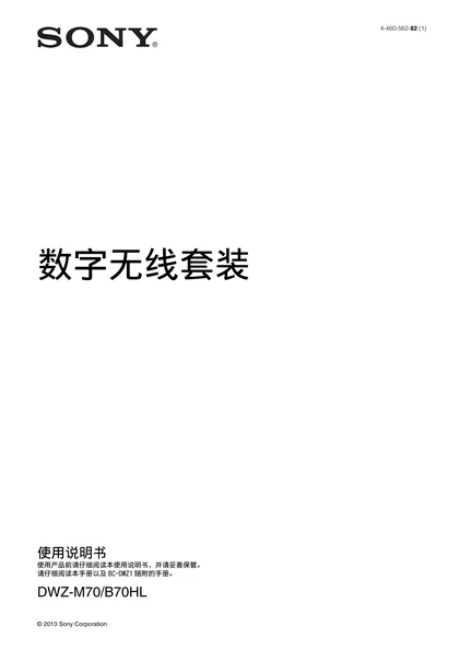 sony 索尼DWZ-M70